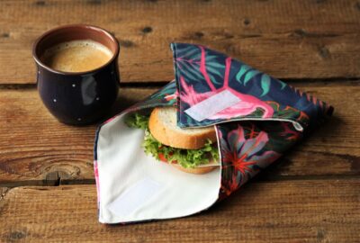 Flamingó mintás szendvics csomagoló