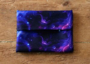 Galaxis mintás zero waste szappantasak, utazáshoz